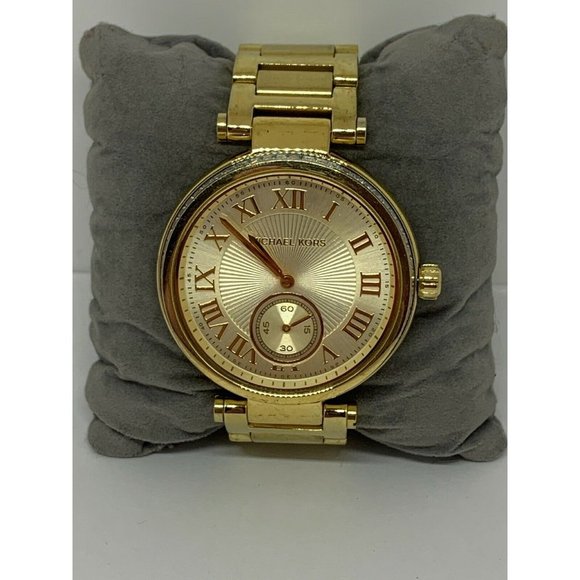 Michael Kors MK5867 Womens Gold Stainless Steel An main image 11
